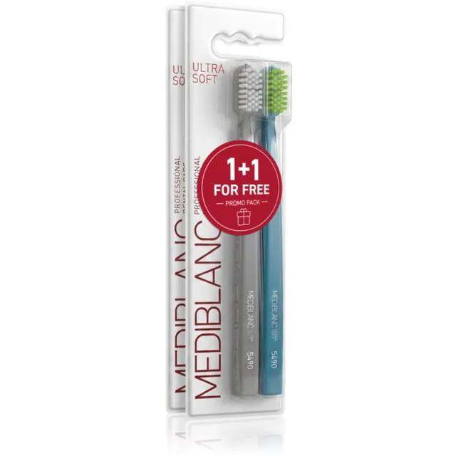 MEDIBLANC Set TB Ultra Soft Grey Blue + Ultra Soft Pink Blue Duopack hambaharjad