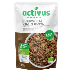 Mahe tatra ja seente teraviljakauss porgandiga, ACTIVUS, 250 g