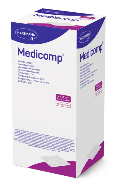 MEDICOMP TAMPOONID STER 7,5X7,5CM N5X40