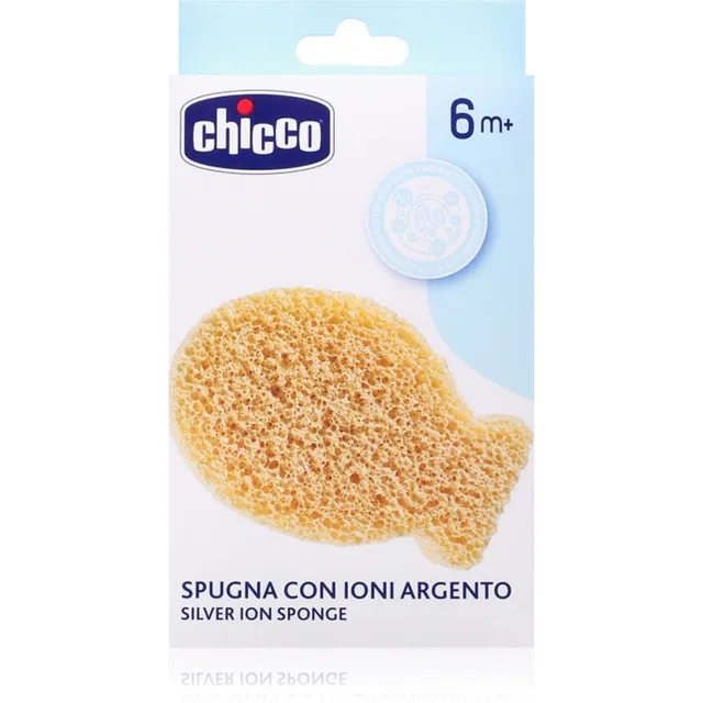 Chicco Silver Ion Sponge 6m+ hõbedaioonidega pesusvamm lastele 1 tk