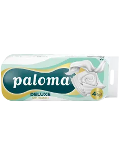 Paloma Deluxe Silk tualettpaber 10 rulli 4-kihiline