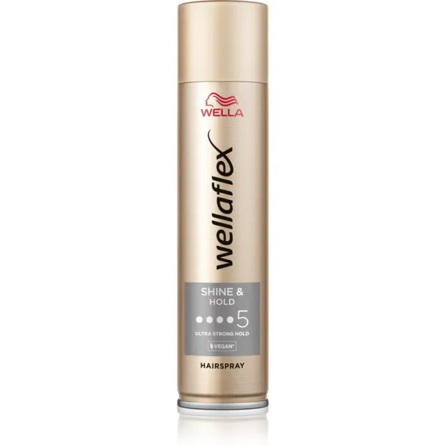 Wella Wellaflex Shine & Hold Eriti tugevalt fikseeriv juukselakk sära andmiseks 250 ml
