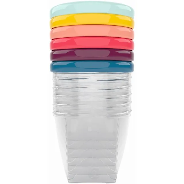 Babymoov Bowls Multicolor kauss kaanega 6x250 ml
