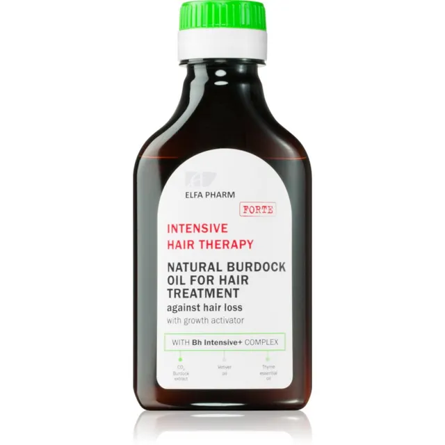 Elfa Pharm Intensive Cosmetic Intensive Hair Therapy Natural Burdock Oil For Hair Treatment Kasvuaktivaatoriga õli juuste väljalangemise ärahoidmiseks