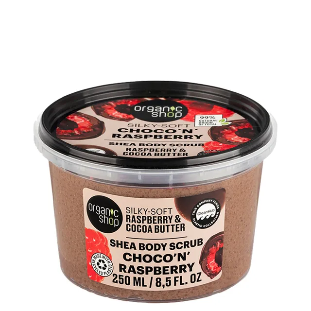 ORGANIC SHOP Raspberry & Cocoa Butter Body Scrub 250ml