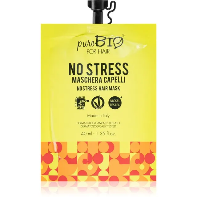 puroBIO Cosmetics No Stress Elavdav juuksemask 40 ml