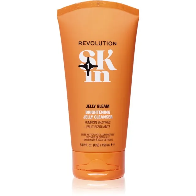 Revolution Skincare Be Bright Natural Fruit AHA Brightening Jelly Cleanser Kirgastav puhastusgeel 150 ml