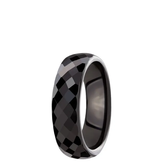 DONDELLA Ceramic Single Black Ring 3.61g (16.5)