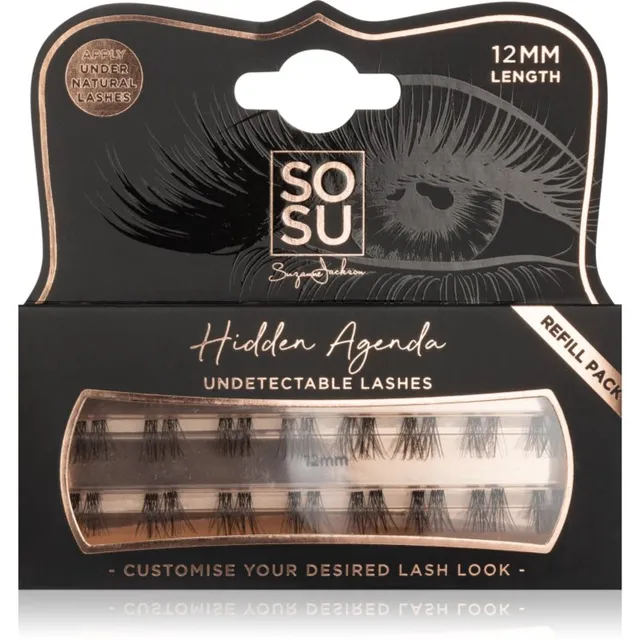 SOSU Cosmetics Hidden Agenda Undetectable Lashes Ripsmetutikud 12 mm