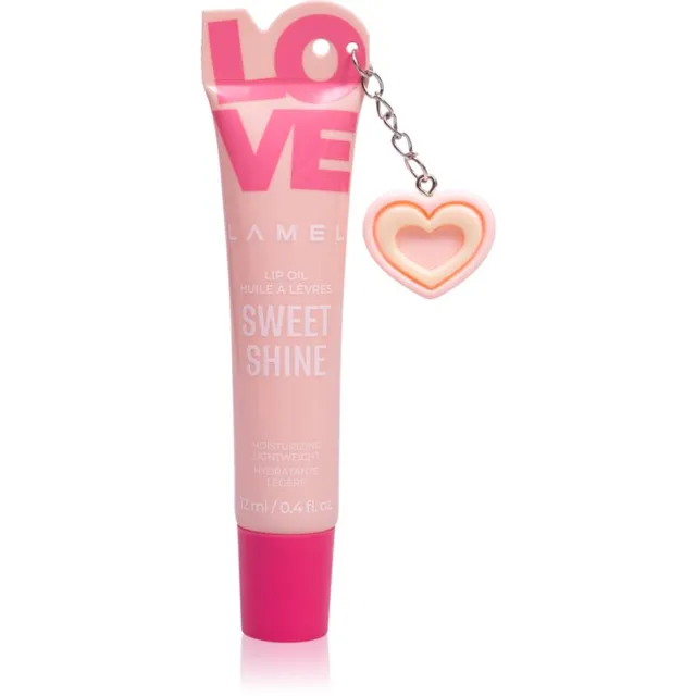 LAMEL Love Sweet Shine Niisutav õli huultele varjund 04 Tea Rose 12 ml