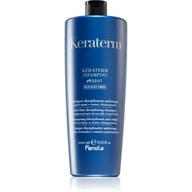 Fanola Keraterm Shampoo Silendav šampoon ohjeldamatutele ja käharatele juustele 1000 ml
