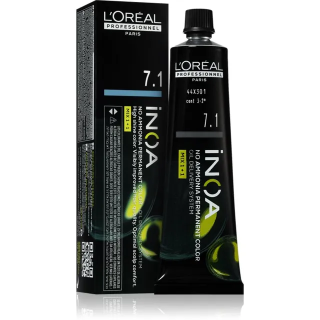 L’Oréal Professionnel Inoa Püsijuuksevärv ammoniaagivaba varjund 7.1 60 ml