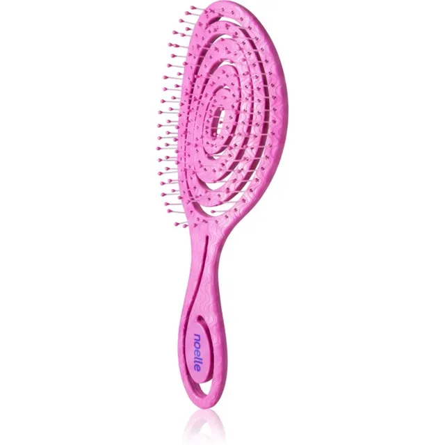 Noelle Hairbrush Lame hari Pink Spiral 1 tk