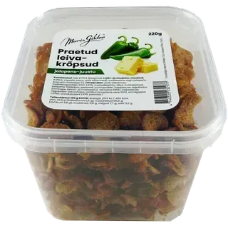 Praetud leivakrõpsud jalapeno-juustu, MARIS GILDEN, 220g