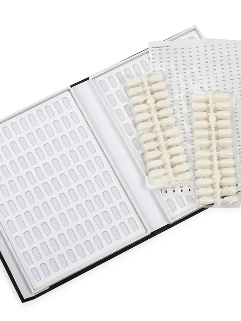 E.MI Chart-Palette With Nail Tips, 216 Colours
