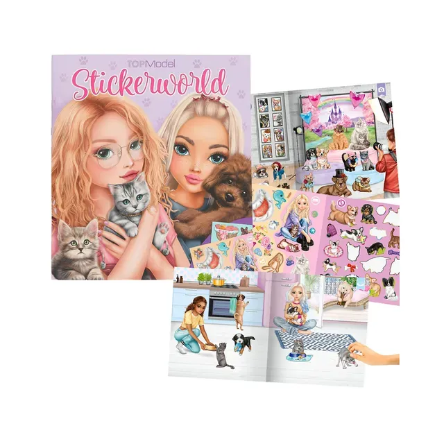 Kleebiseraamat Stickerworld Kitty-Doggy, TOPMODEL, 1 tk