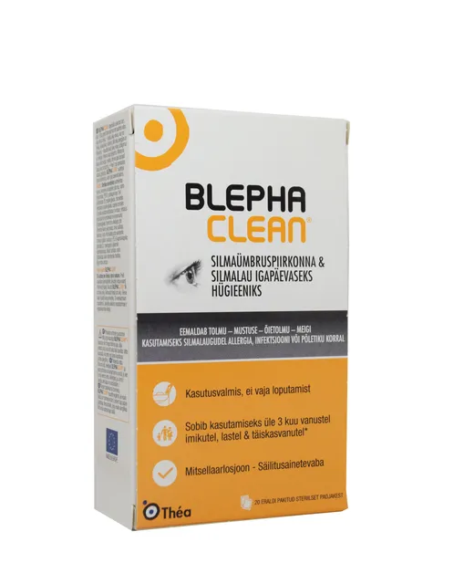 BLEPHACLEAN NIISUTATUD LAPID N20 SILMALAUGUDE HÜGIEENIKS
