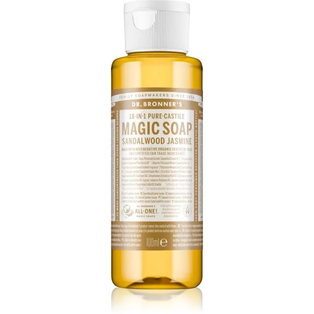 Dr. Bronner’s Sandalwood & Jasmine Universaalne vedelseep 100 ml