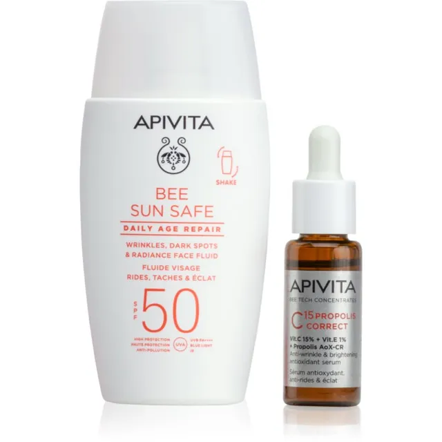 Apivita Bee Sun Safe Anti-Dark Spots Duo komplekt pigmendilaikude vähendamiseks