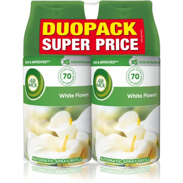 Air Wick Freshmatic White Flowers õhuvärskendaja täitepakend lõhn DUO 2x250 ml