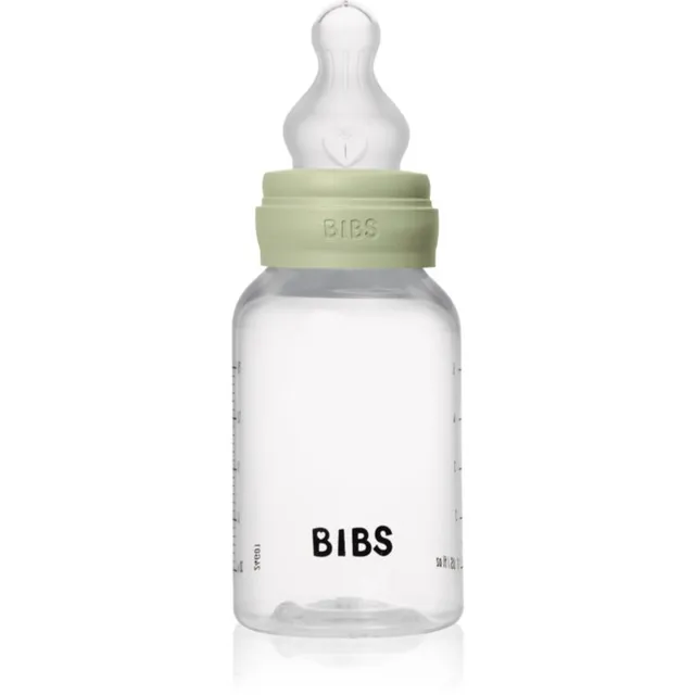 BIBS Anti-Colic Baby Bottle Silicone koolikuid ennetav pudel silikoonist lutiga Sage 1 tk