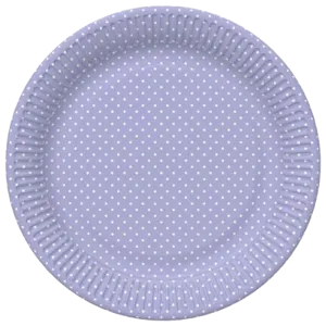 Daisy papptaldrik Lilla täpp 22.7cm 8tk