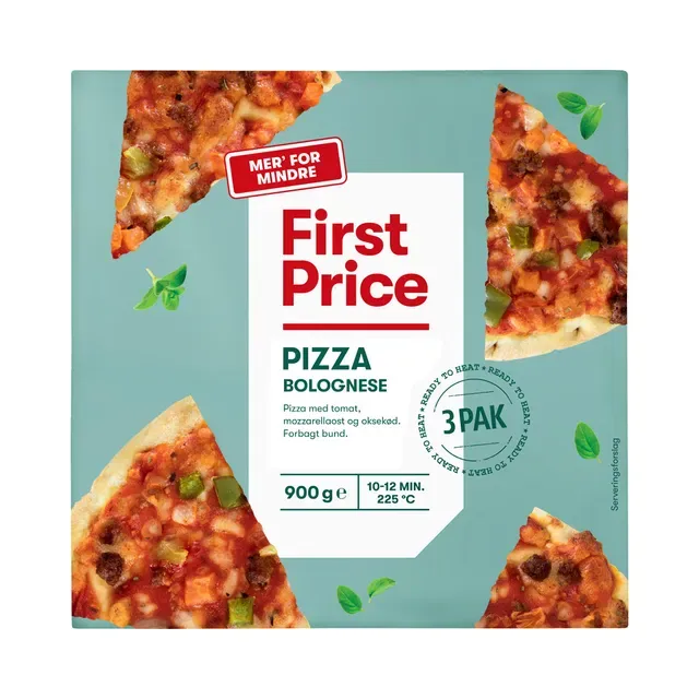 Pitsa Bolognese 3x300g, FIRST PRICE, 900 g