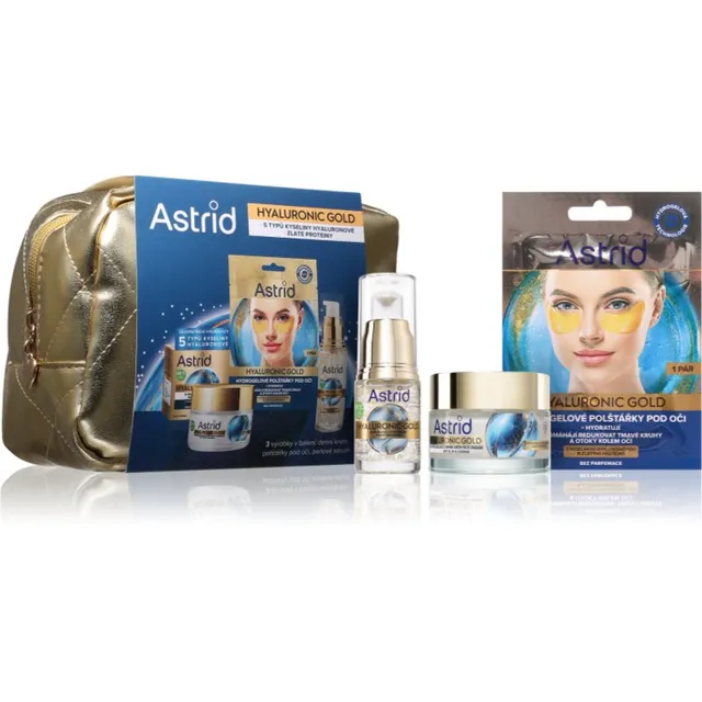 Astrid Hyaluronic Gold Kinkekomplekt laitmatu naha saavutamiseks
