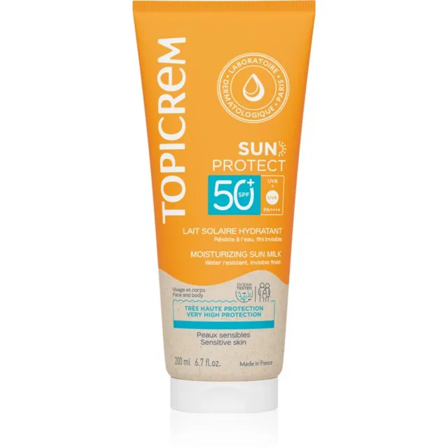 Topicrem Sun Protect Moisturizing Sun Milk SPF50+ Niisutav päevituspiim SPF 50+ 200 ml