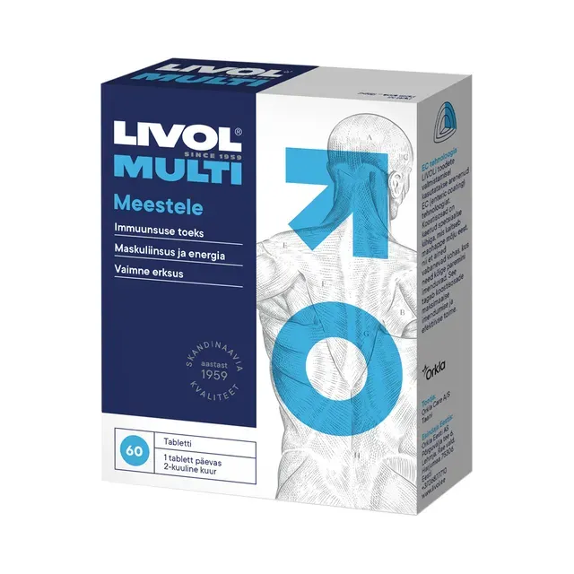Toidulisand meestele N60, LIVOL MULTI, 67,2 g