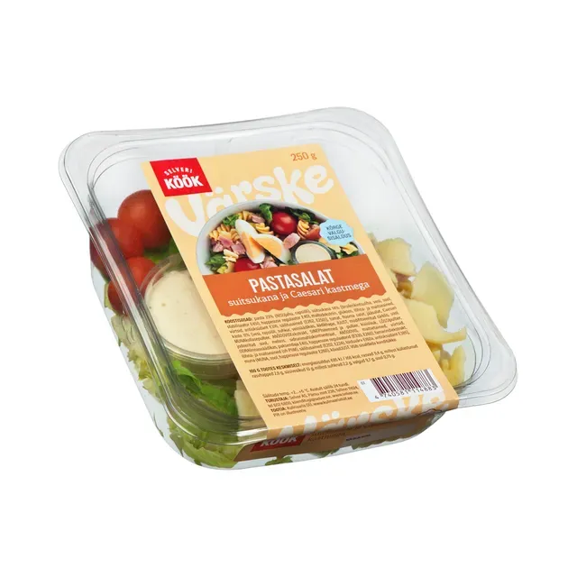 Pastasalat suitsukana ja Caesari kastmega, SELVERI KÖÖK, 250 g