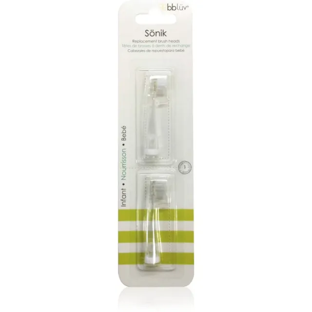 BBLÜV Sönik Hambaharja varuharjapead Infant 0-18m 2 tk