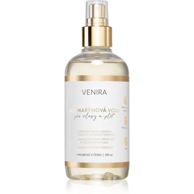Venira Rosemary Water Juustesse jäetav hooldus näole, kehale ja juustele 200 ml