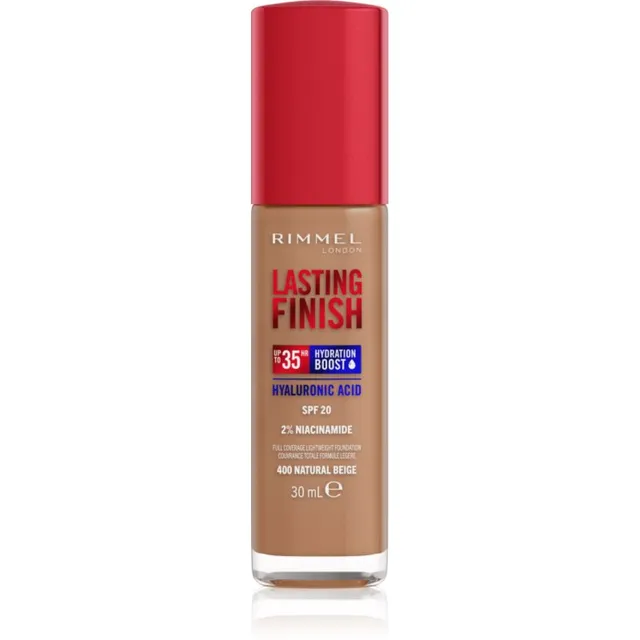 Rimmel Lasting Finish 35H Hydration Boost Niisutav jumestuskreem SPF 20 varjund 400 Natural Beige 30 ml