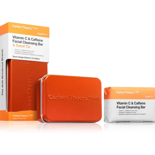 Carbon Theory SupaVIT-C Facial Cleansing Bar Näoseep C-vitamiiniga 80 g