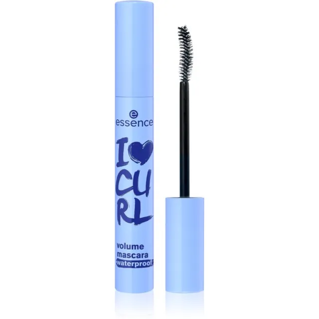 essence I LOVE CURL Veekindel volüümi lisav ripsmetušš must 10 ml