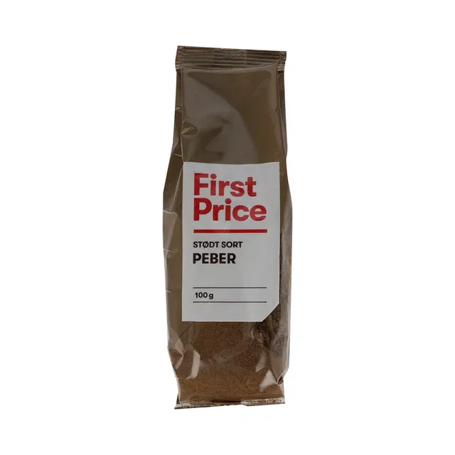 Jahvatatud must pipar, FIRST PRICE, 100 g