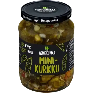 Herkkumaa minikurgid 330/190g