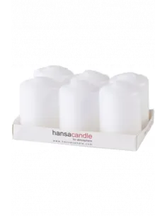 Hansa Candle lauaküünal 40x60 mm 6 tk valge