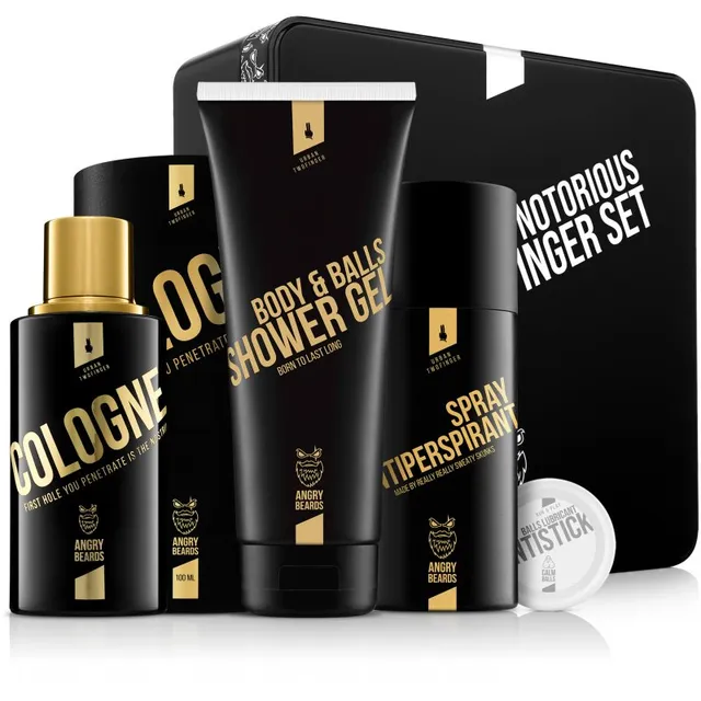 Angry Beards Urban Twofinger Notorius Set Kinkekomplekt meestele