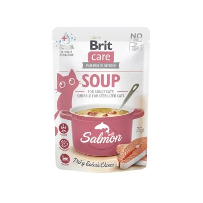Täiends. kass. Brit Care Cat Soup Sal. 75g