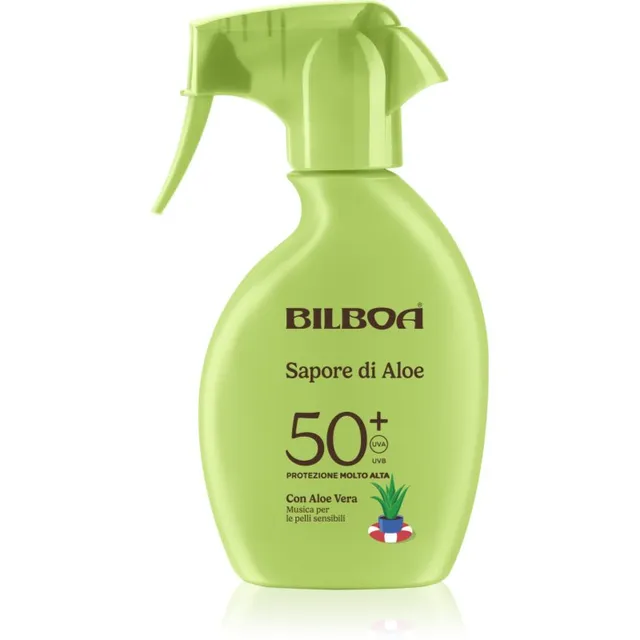 Bilboa Sapore di Aloe Trigger Päikesepihusti aloe veraga SPF 50+ 250 ml