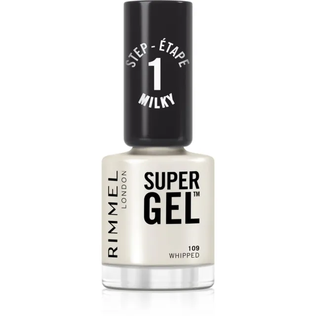 Rimmel Super Gel Geelküünelakk ilma UV / LED-lampide kasutamiseta varjund 109 Whipped 12 ml