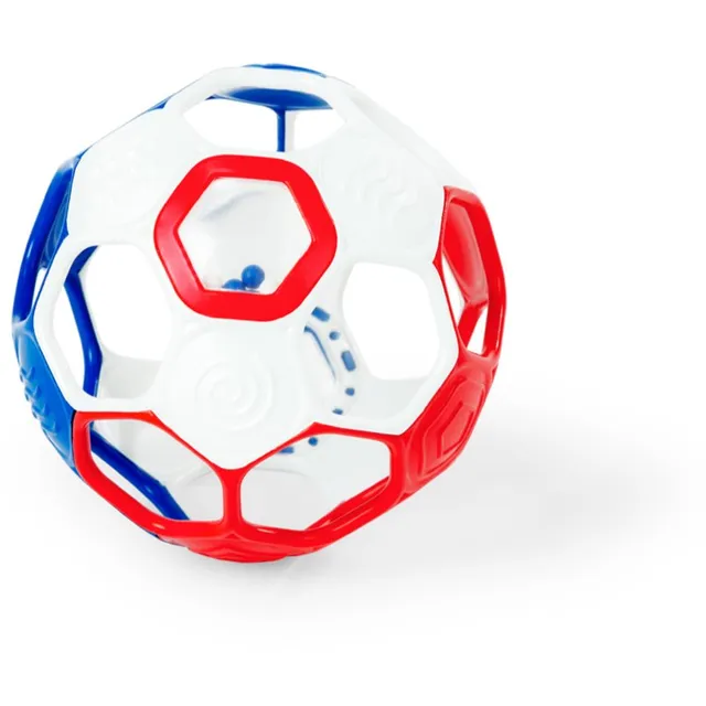 Oball Rattle Goals™ sensoorne pall Red, White & Blue 0m+ 1 tk
