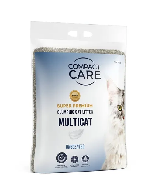 Compact Care Multicat lõhnatu kassiliiv, 14 kg