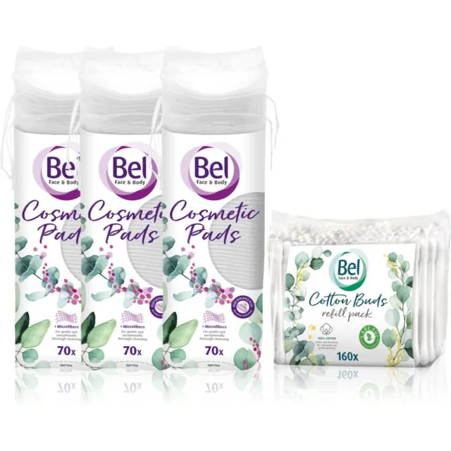 Bel Face & Body Cosmetic Pads + Cotton Buds Säästupakk