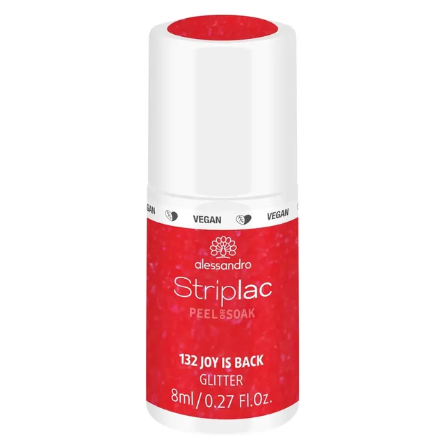 ALESSANDRO Striplac Peel or Soak Glitter Nail Polish No.132 Joy Is Back 8ml