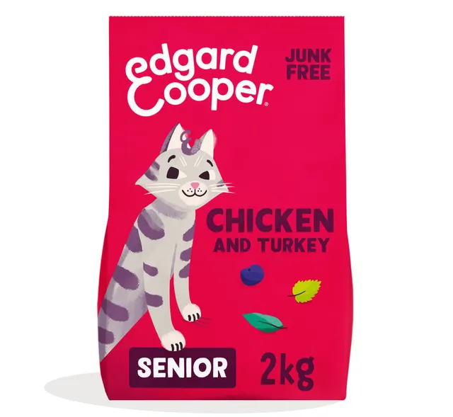 Edgard Cooper Senior kuivtoit eakatele kassidele, kana/kalkun, 2 kg