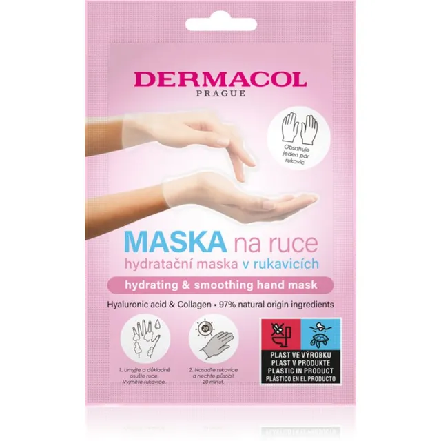 Dermacol Hand Mask Hydrating & Smoothing Labakinnas niisutava toimega 1 paar