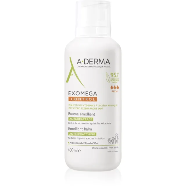 A-Derma Exomega Control Emollient Balm Palsam tundlikule ja kuivale nahale 400 ml